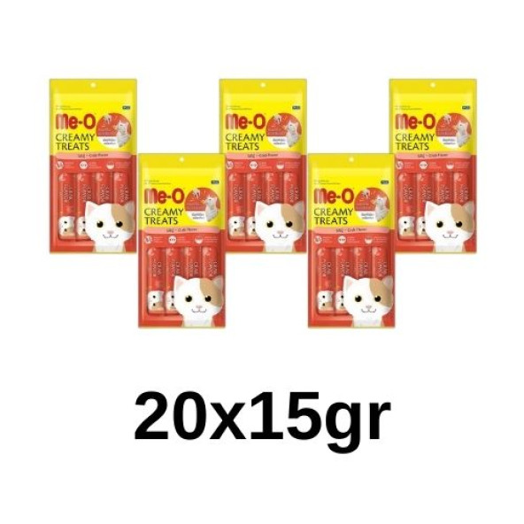 ME-O Creamy Yengeç Eti ve Ton Balıklı Kedi Ödülü 20x15 gr