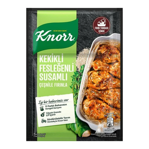 Knorr Tavuk Çeşni 29 Gr Kekik-Fesleğen-Susam 2095