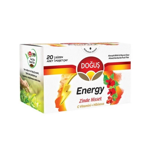 Doğuş 20Li Enerji Bitki Çayı 40 Gr