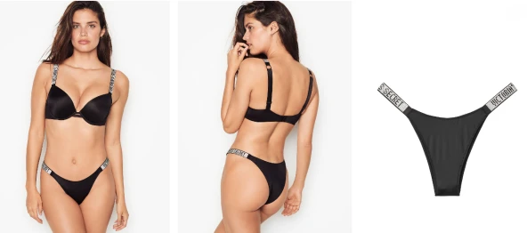 Victorias Secret Taşlı Brazilian (Brezilya)  Külot - Resim 4