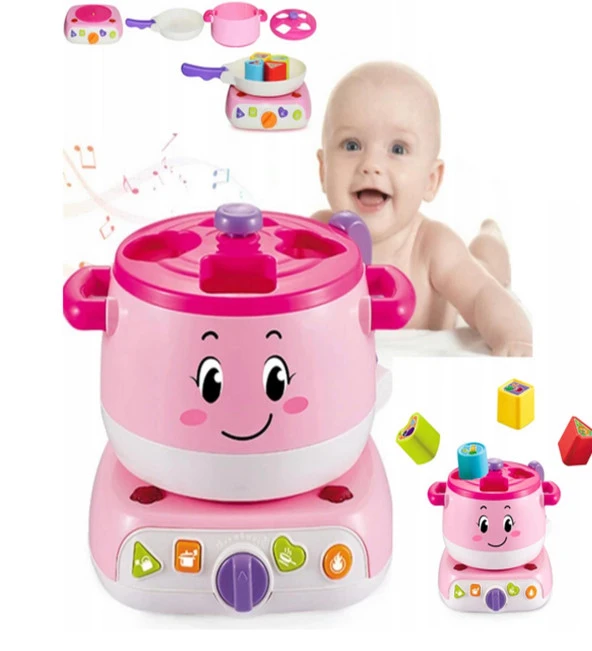 Sıla BEBEK ile Pilli Işıklı ve Sesli 8 Parça Sevimli Mutfak SETİ- Pembe - 5