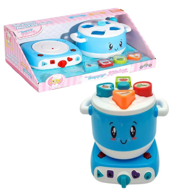 Sıla BEBEK ile Pilli Işıklı ve Sesli 8 Parça Sevimli Mutfak SETİ- Mavi - 3