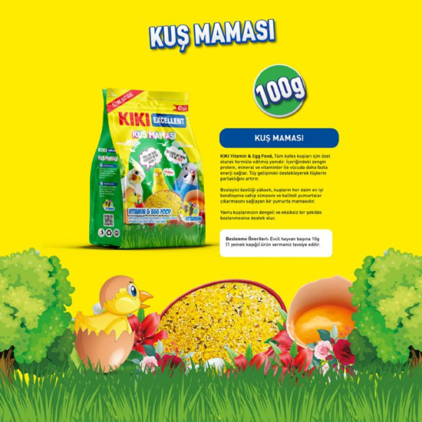 KIKI EXCELLENT KUŞ MAMASI 100 GR - 2