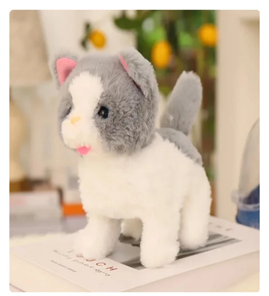 Yürüyen, Sesli Hareketli Sevimli Peluş Kedi - Sweet CAT - 7