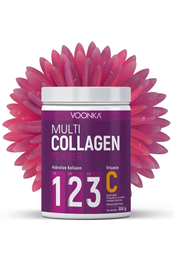 VOONKA Multi Collagen Powder 300 Gr - 30 Günlük