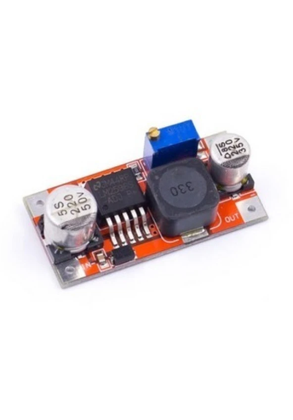 LM2596S-ADJ Kırmızı DC-DC Ayarlanabilir Gerilim Azaltıcı Modülü ürün görseli