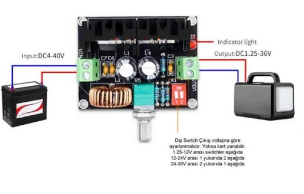 VHM 141 5A 200W Gerilim Düşürücü Modülü - Resim 2