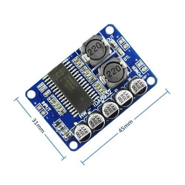 TDA8932 35W Mono Dijital Güç Yükseltici Modülü - Resim 2