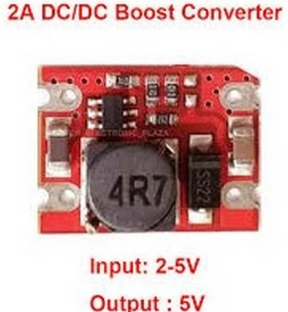 DC-DC 2V-5V'dan 5V'a 2A Gerilim Yükseltici Güç Kaynağı Modülü - 2