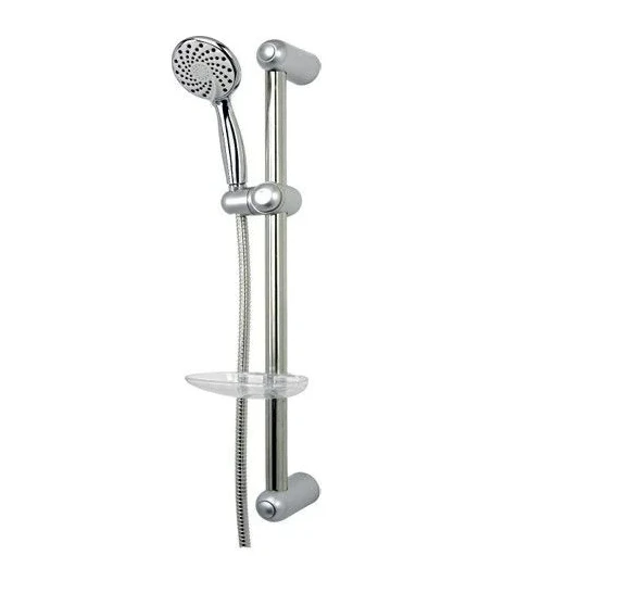 Sardıcı Sürgülü Duş Seti Lüks Krom Sürgü Ve Sabunluk Örgülü Hortum Duş Seti ürün görseli 1