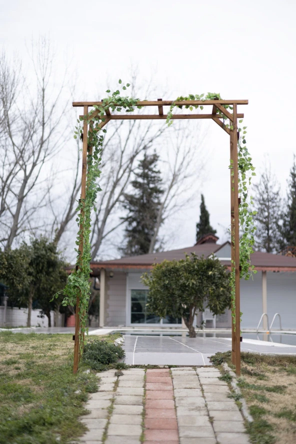 Ahşap Bahçe Kemeri Çardak Sarmaşık Kemeri - 3