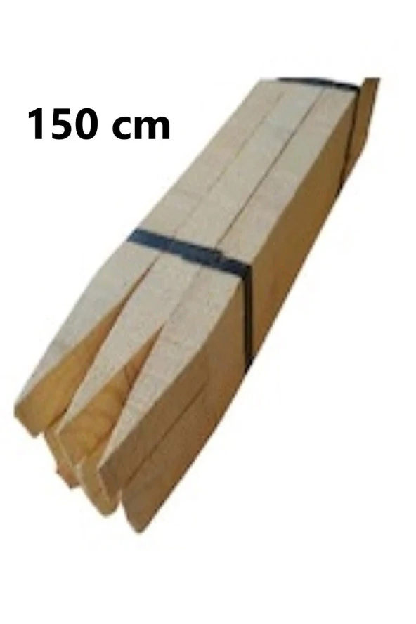 Ahşap Fidan Kazığı - Ahşap Fidan Kazığı Sivri Uçlu 150 Cm 2cm X 4cm 10 Adet - 2