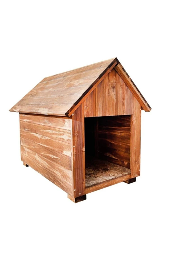 Orta Boy Irk Köpekler Için Doğal Ahşap Kulübe Dış Mekan Köpek Evi