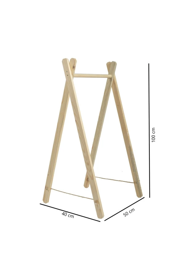 Montessori Askılık Çocuk Odası Askısı Bebek Odası Askısı Dekoratif Çoçuk Konfeksiyon Askılık - Resim 3