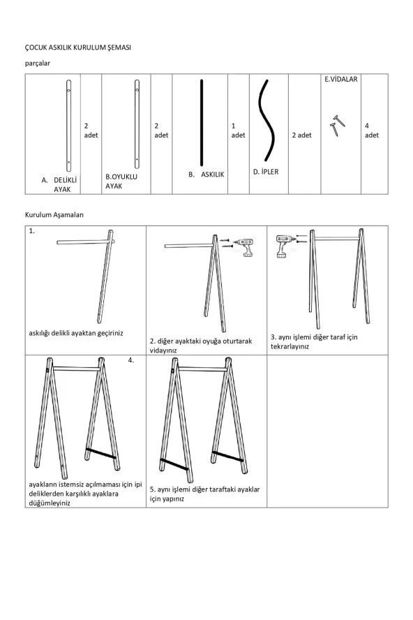 Montessori Askılık Çocuk Odası Askısı Bebek Odası Askısı Dekoratif Çoçuk Konfeksiyon Askılık - Resim 4