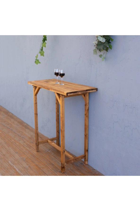 Ahşap Bar Masası Ahşap Yemek Masası - 5