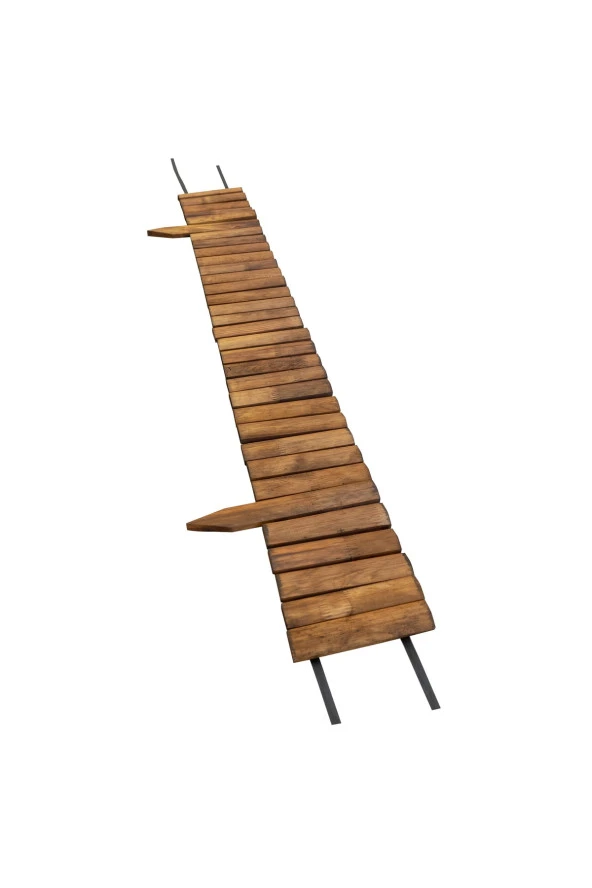 Pinoxi Ahşap Kazıklı Bordür Bahçe Çiti Sınır Çit 150 Cm - 2