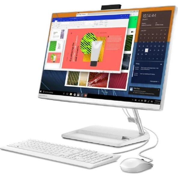 Lenovo Ideacentre Aıo 3 Intel Core I5-12450H 16GB 512GB SSD 1tb HDD Intel Iris Xe Graphics 27 Fhd IPS Freedos F0GJ00GSTX-165121 Beyaz All In One Bilgisayar