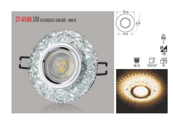 CT-6598 SİM CAM SPOT(AMPULSUZ-12ADET) CATA