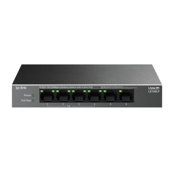 TP-LINK LS106LP 6 PORT 10/100/100 POE SWITCH - 2