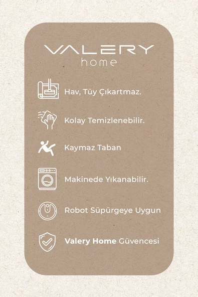 Yuvarlak Comfort Overloklu Antrasit Peluş Halı - 6