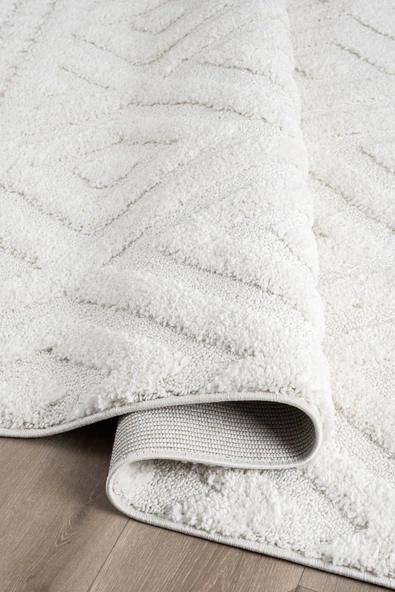 Norway Bukleli Premium Yumuşak Peluş Post İskandinav Oturma Odası Salon Halısı - 3
