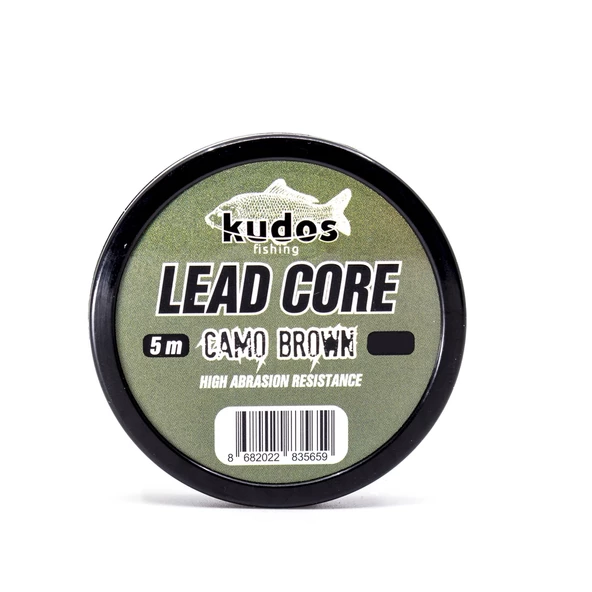 Kudos Lead Core Camo Brown 5m Leader