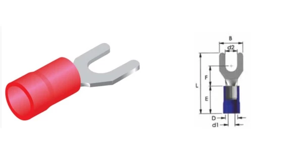 8064-4 SV 1,5MM ÇATAL TİP UÇ (200ADET) ONKA