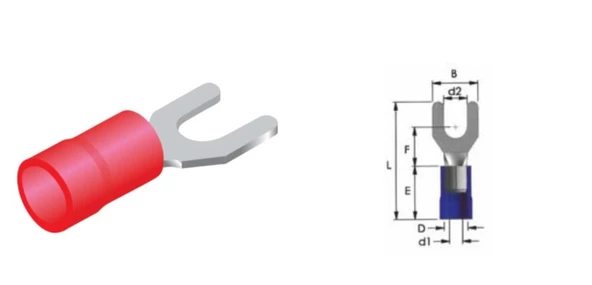 8065-4 MV 1,5MM ÇATAL TİP UÇ (200ADET) ONKA