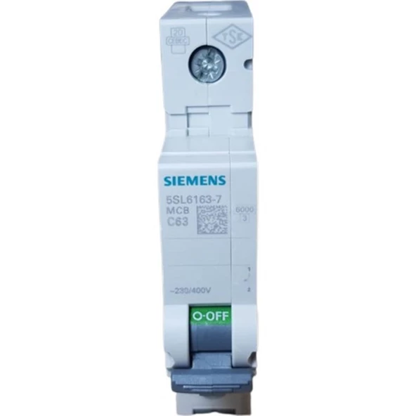 63A C/6KA W OTOMATİK SİGORTA (6ADET) SIEMENS