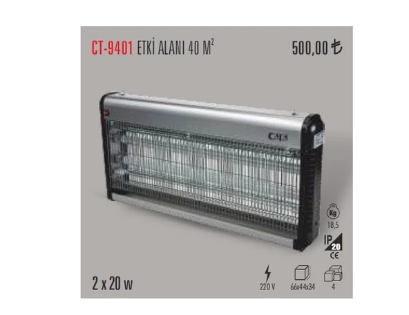 CT-9401 2X20W SİNEK ARMATÜRÜ CATA