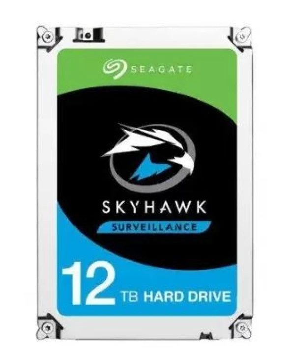 SEAGATE ST12000VE001 SKYHAWK 3.5" 12TB 7200rpm 256mb SATA 7/24 Harddisk ürün görseli 1