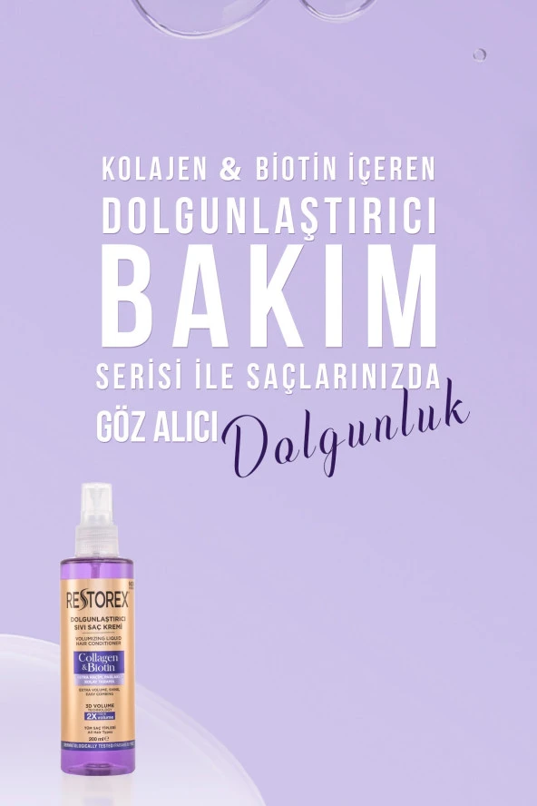 Restorex Sıvı Saç Kremi Collagen & Biotin 200ml