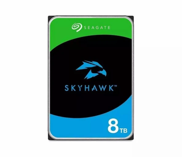 SEAGATE ST8000VX010 SKYHAWK 3.5" 8TB 5400rpm 256mb SATA 7/24 Harddisk