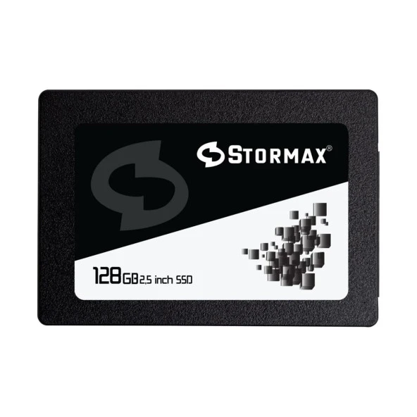 STORMAX 128GB SSD 2 5" Sata3 550-530MB/S Black SERI-SMX-SSD30BLCK/128G