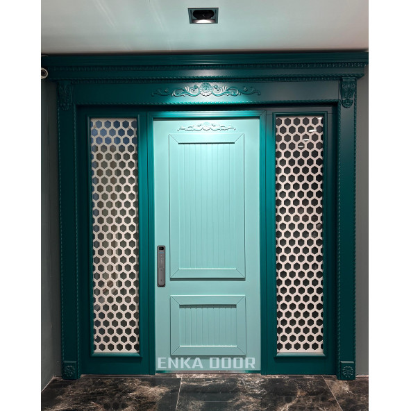 Enka Door Villa Kapısı Model Riven Kameralı Akıllı Kilit Sistemli