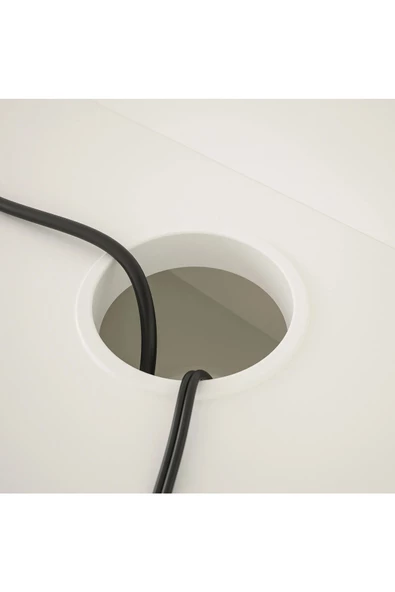 HAUGA Beyaz Renk 100x84 cm Çalışma Masası Çekmeceli - 5