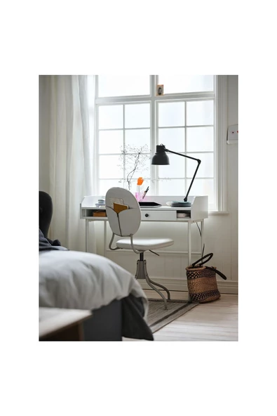 HAUGA Beyaz Renk 100x84 cm Çalışma Masası Çekmeceli - 3