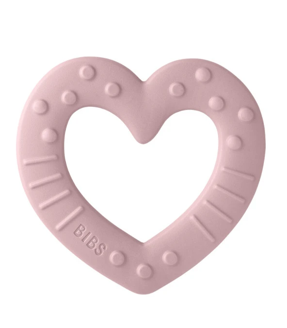 Bibs Baby Bitie Diş Kaşıyıcı Heart - Pink Plum - 1