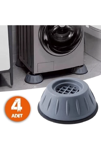 WUVERA Beyaz Eşya Altlığı Ayağı Çamaşır Bulaşık Makinası Buzdolabı Yükseltici Titreşim Önleyici 4'lü - 2