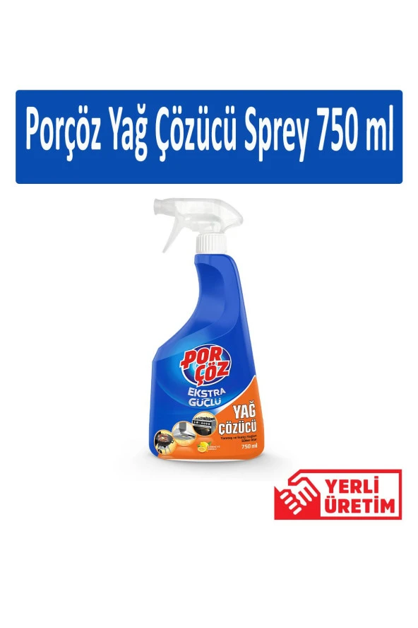 Porçöz Yağ Çözücü Sprey 750 ml