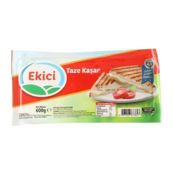 Abdurrahman Tatlıcı Tadıbu+Ekici Taze Kaşar Peyniri 600 g X 2 Adet - 2