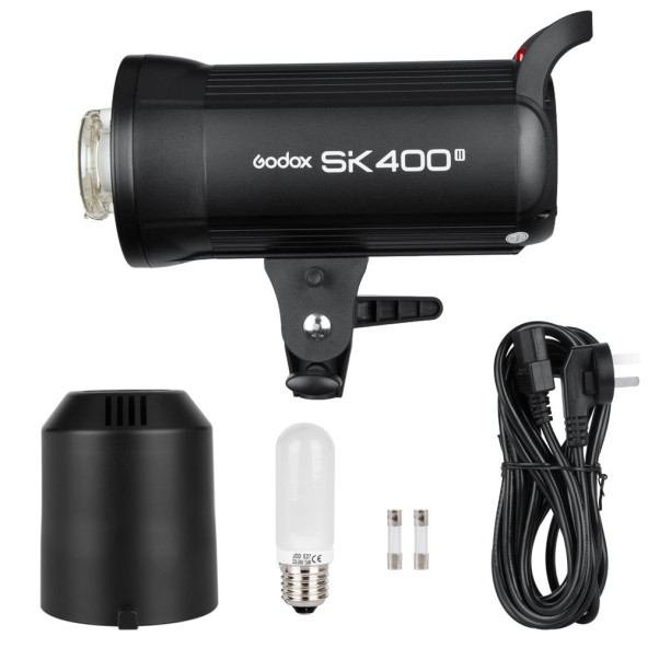 Godox SK400 3'lü Paraflaş Set + Seyyar Fon Perde 3x3 Metre - 3