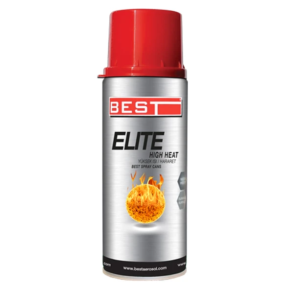 BEST ELİTE 600cc YÜKSEK ISI BOYASI 400ml. SİYAH
