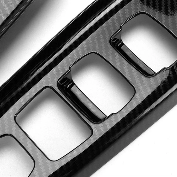 Hyundai Kona Uyumlu Kapı Kolçak Kaplama - Karbon - Resim 4