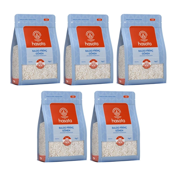 Hasata Gönen Baldo Pirinç 1 Kg x 5 Adet ürün görseli