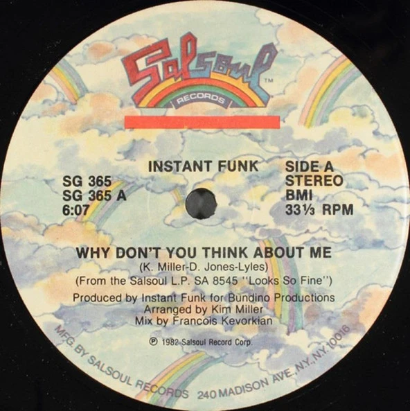 instant Funk – Why Don't You Think About Me / Slam Dunk The Funk Vinly Plak alithestereo