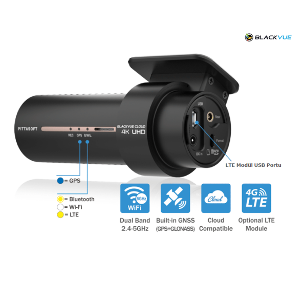 BLACKVUE DR970X-2CH 4K UHD 2 KAMERALI ARAÇ KAMERASI - 3