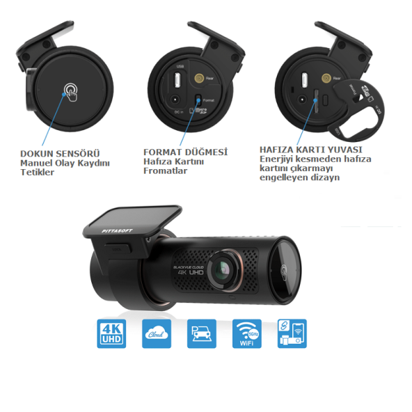 BLACKVUE DR970X-2CH 4K UHD 2 KAMERALI ARAÇ KAMERASI - 4