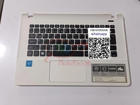 ACER ASPİRE ES 13 ES1-331  KLAVYE KASA TOUCHPAD KASA  KLAVYELİ